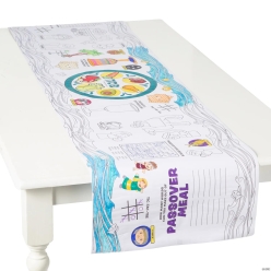 Colour In Big Passover 6 Foot Table Runner